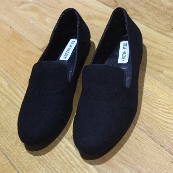Steve Madden Shoes - NWOT Steve Madden Black suede loafers